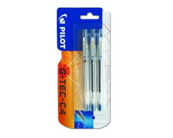 עט ג'ל G-TEC-C4 - מארז 3 יחידות כחול