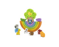 קוביות איזון קשת בענן צעצועי עץ VIGA